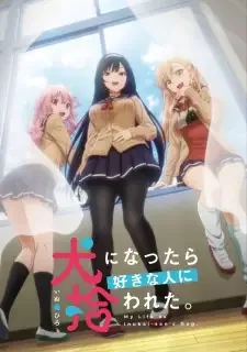Inu ni Nattara Suki na Hito ni Hirowareta. cover image